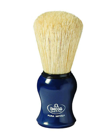 Omega | Boar Bristle Shaving Brush in Navy