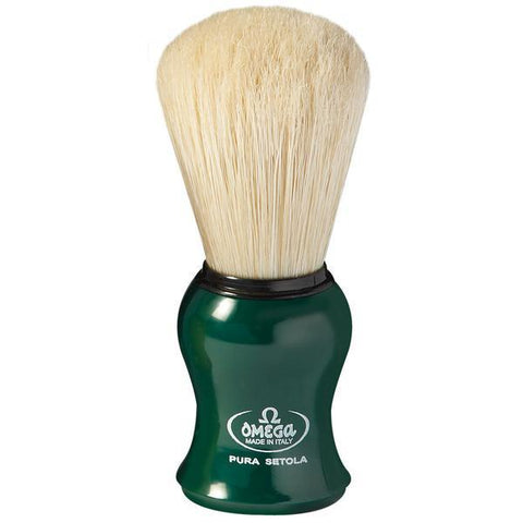 Omega | Boar Bristle Shaving Brush in Green