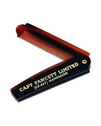 Captain Fawcett's | Fine Toothed Folding Pocket Beard Comb